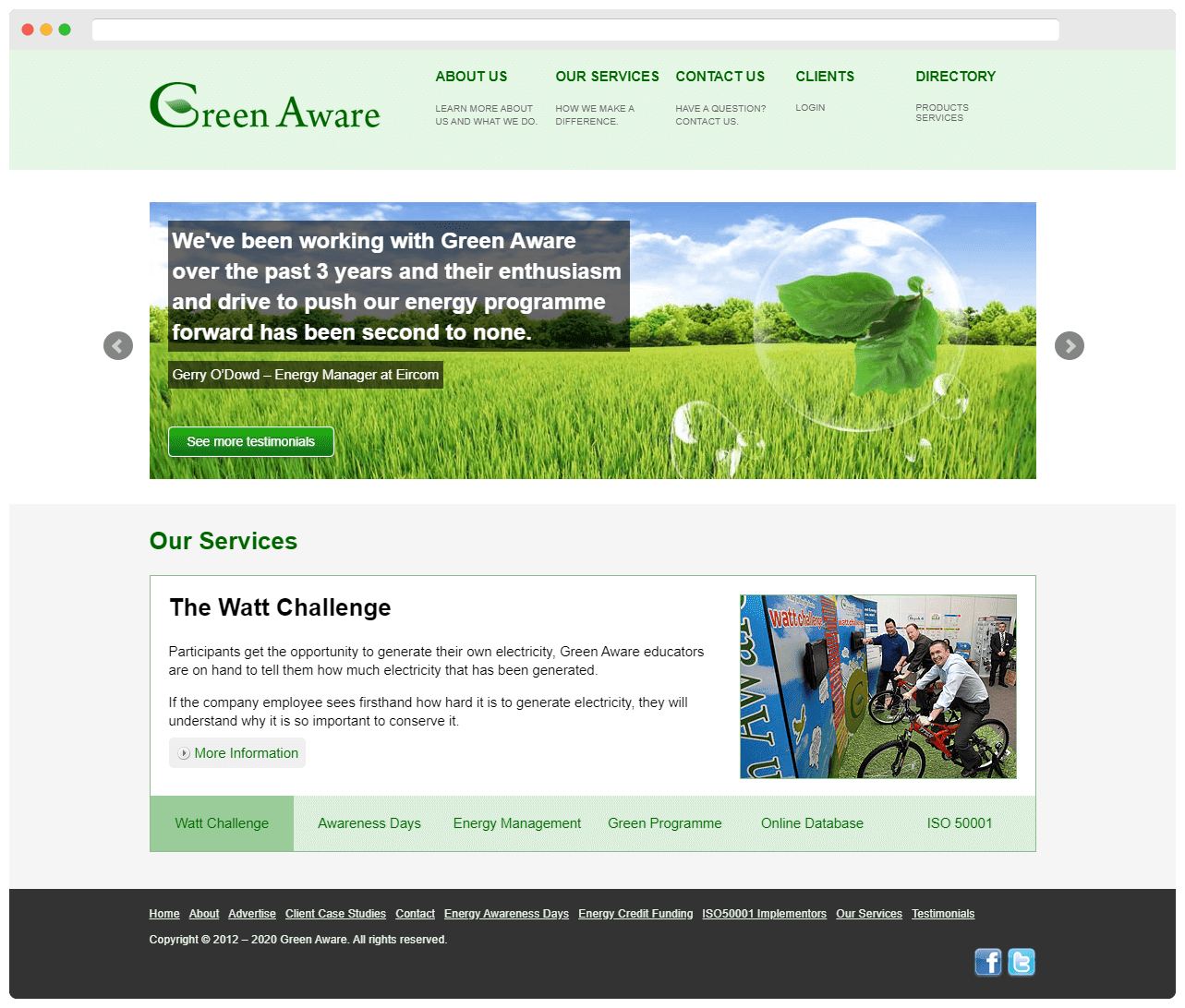 Green Aware Full Homepage