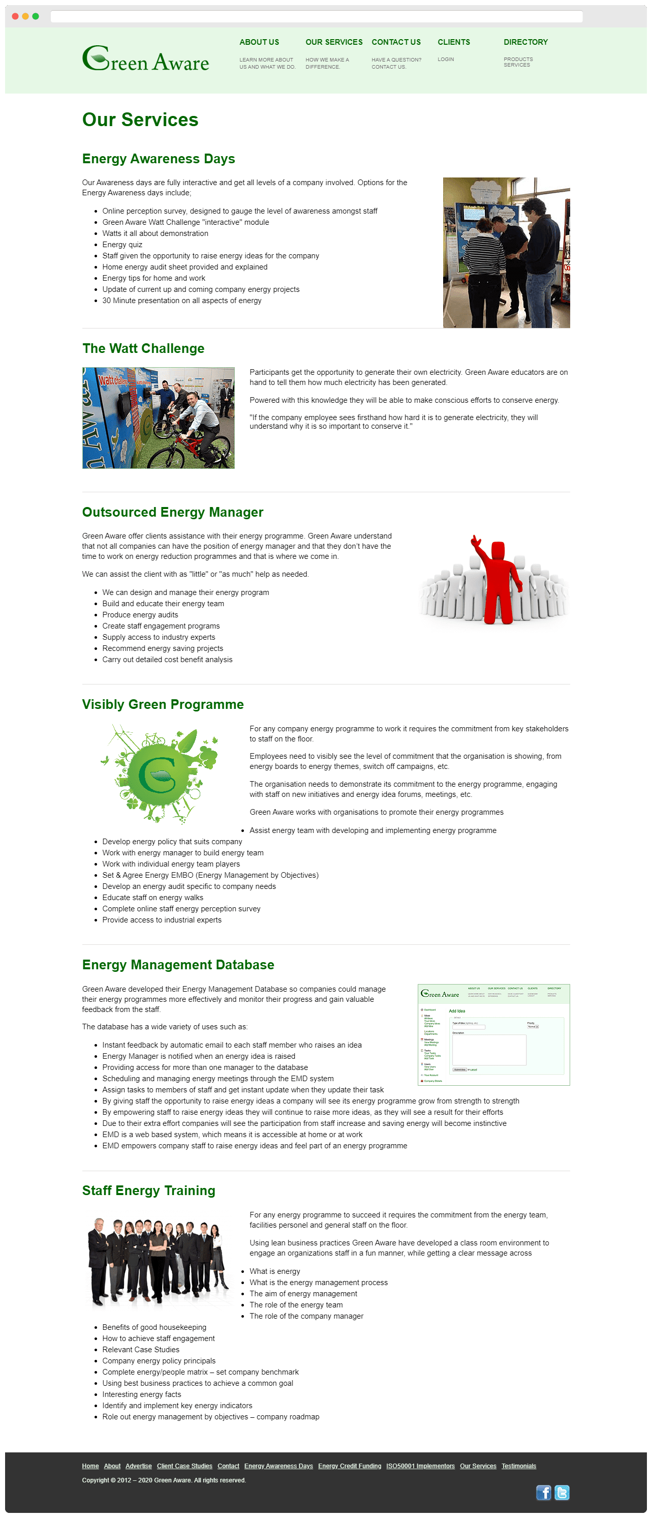 Green Aware Our Services Page